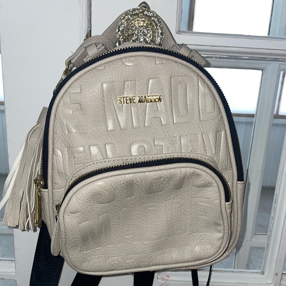 Steve Madden Leather Purse Backpack